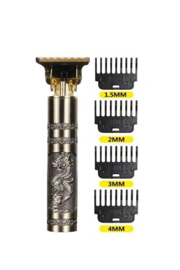 Büro Personeli Bakımı için Golden Uç Retro Şarjlı Saç Sakal Ense Tıraş Makinası - Image 1