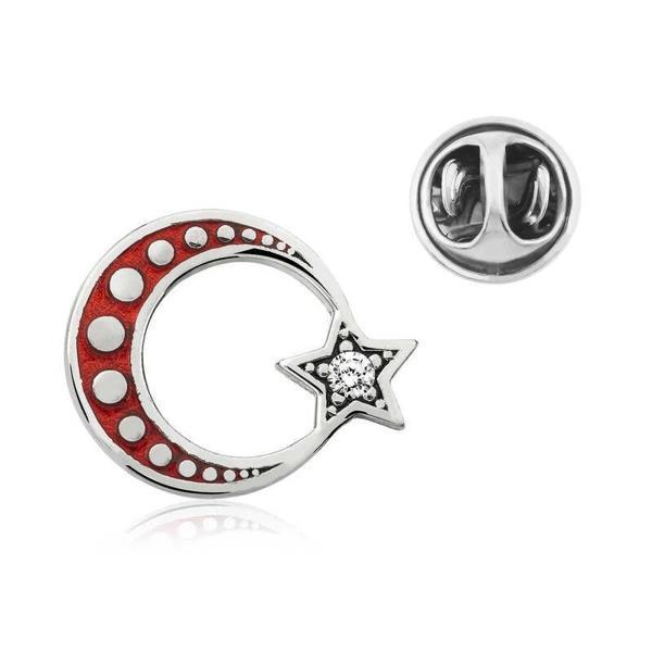 Supertrend Gümüş Ay Yıldız Rozet - Image 1