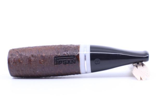 Pipsan Toscanello Backwoods İşlemeli Ağızlık Kahverengi - Beyaz Şeritli - Image 1