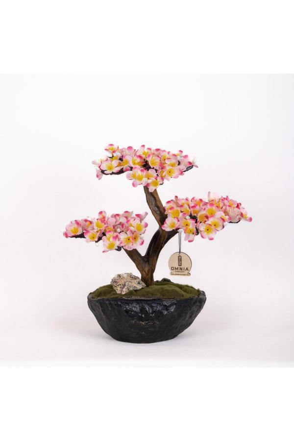 Omnia Concept Calipso Bonsai-2 Masaüstü Kullanıma Uygun Mini Yapay Bonsai Ağacı - 30X40 Cm - Image 1