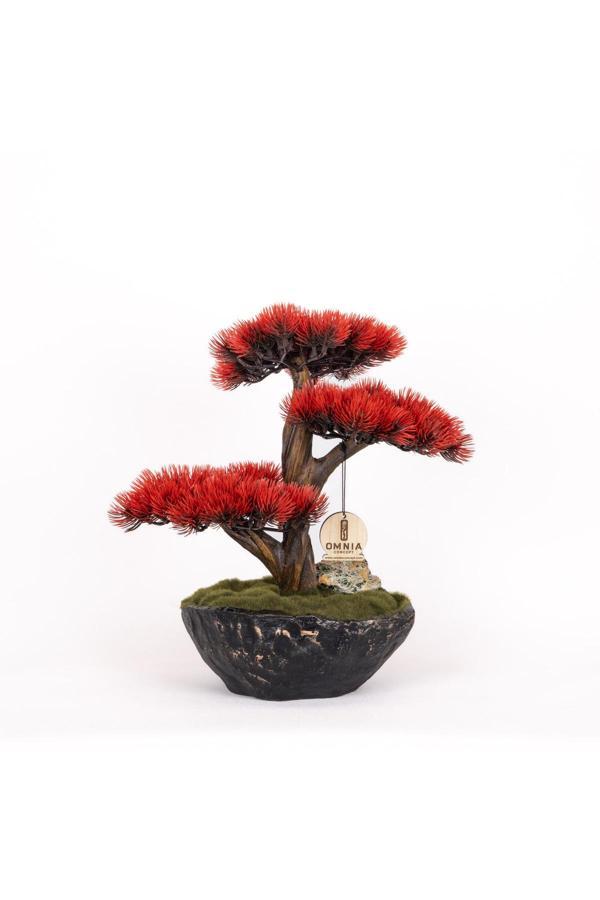 Omnia Concept Calipso Bonsai-3-1 Masaüstü Kullanıma Uygun Mini Yapay Bonsai Ağacı - 30X40 Cm - Image 1