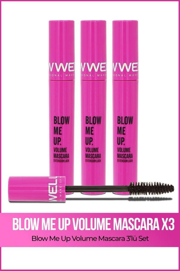 3x Blow Me Up Volume Mascara 8 ML Üçlü Set - Image 1