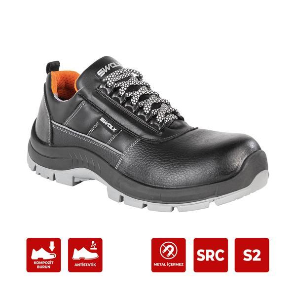 CLAS-X 10 Siyah Kompozit Burunlu Suya Dayanıklı İş Ayakkabısı S2 39 Numara - Image 1