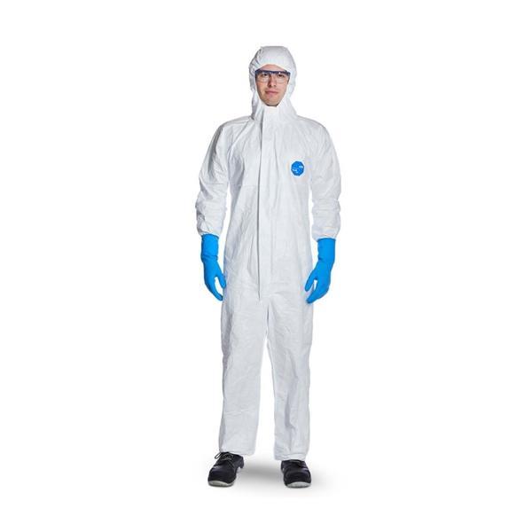 Tyvek® 500 Xpert Başlıklı Kimyasal Koruyucu Tek KullanımlıkTulum L - Image 1