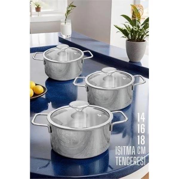 Tencere Seti P.Çelik  6 Parça - Image 1