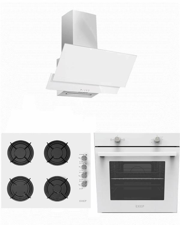 Exep Line Beyaz 3 Lü Ankastre Set (ED401-EO320-EF200) - Image 1