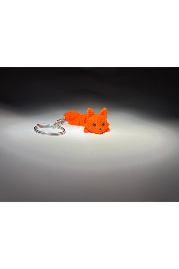 Fabriq 3D Örgü Eklemli Tilki Anahtarlık - Image 1