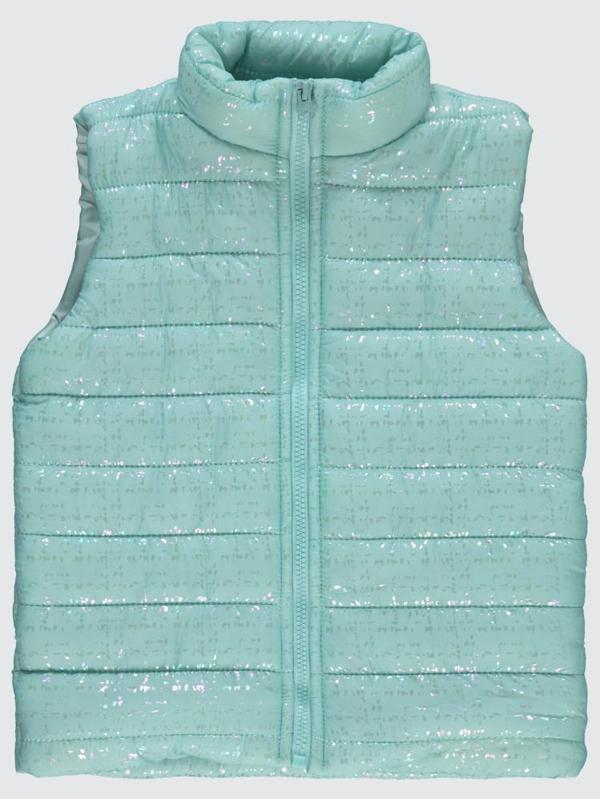 Civil Girls Varak Desen 6-9 Yaş Yelek - Yeşil 7-8 Yaş - Image 1