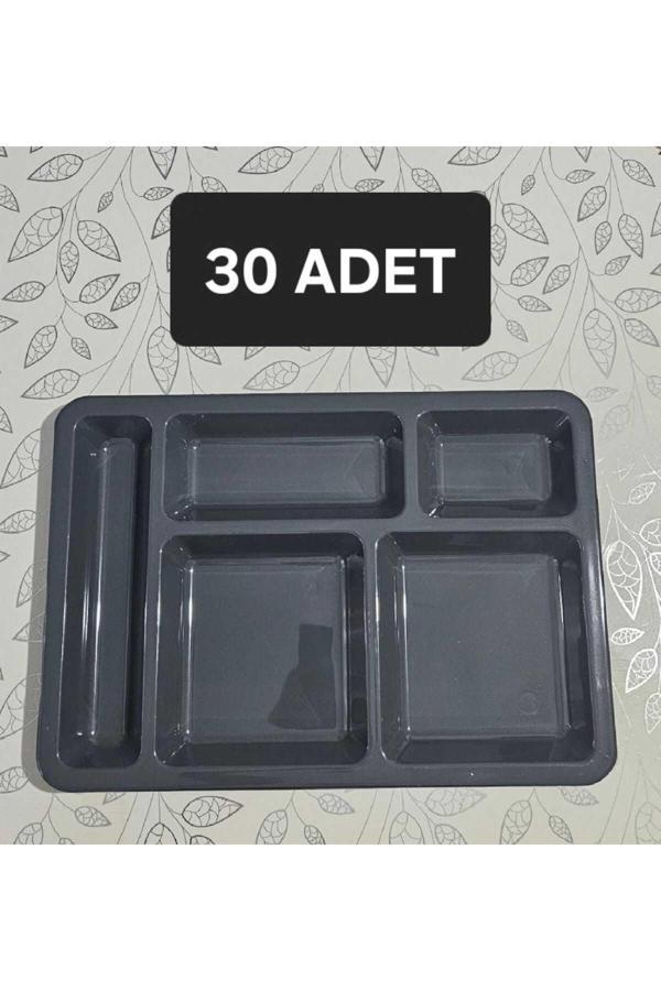 Ztm Home 30'Lu 5 Gözlü Tabldot Polikarbon Kırılmaz Ve Hafif (30 Adet) - Image 1