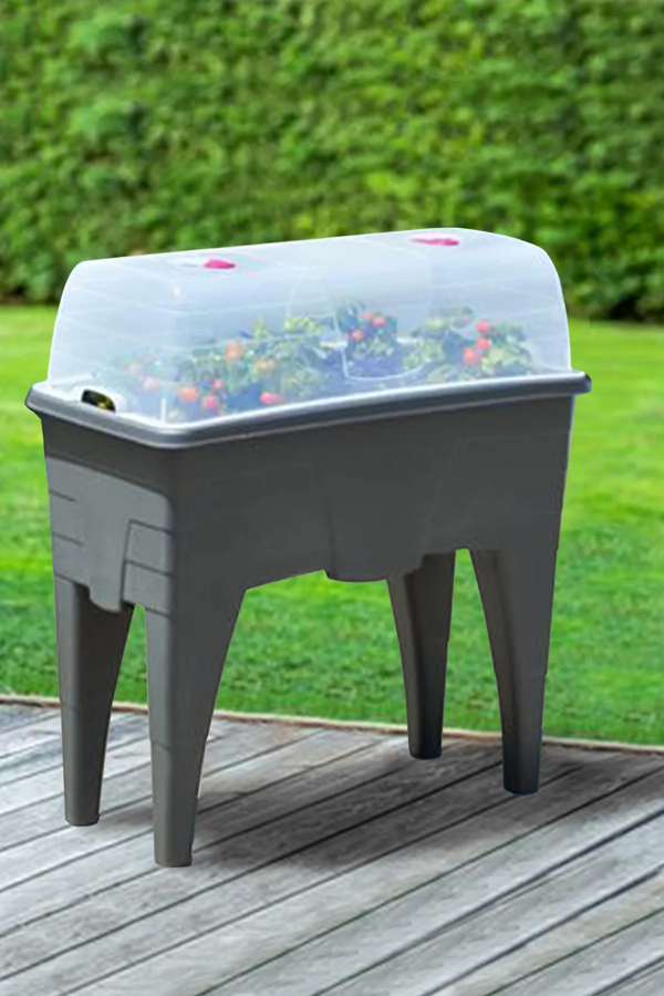 Ayaklı 60 Litre Şeffaf Fanuslu Bahçe Saksısı - AB02FN01 - Image 1