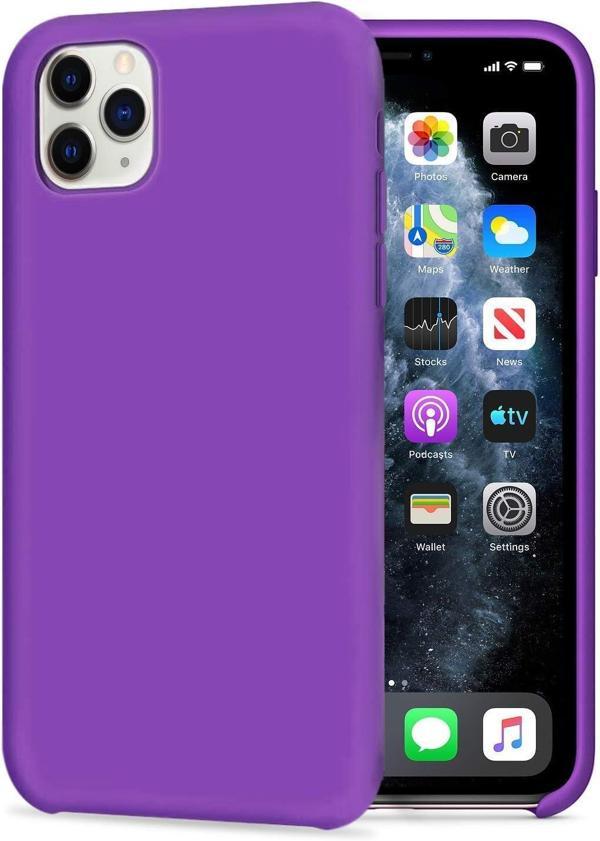 IPhone 11 Pro Max Silikon Kılıf, Mor Renk, Koruyucu Telefon Kılıfı - Image 1