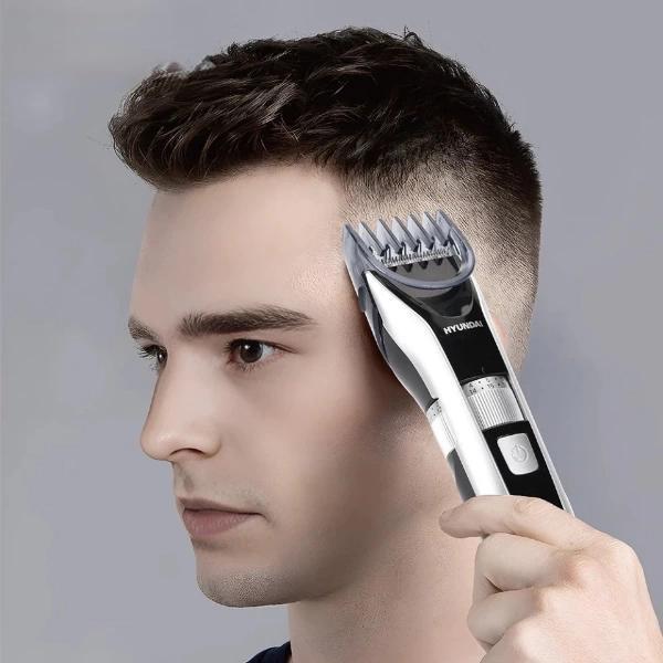 Şarjlı Ayarlanabilir Başlıklı Saç Sakal Traş Makinesi - Image 1