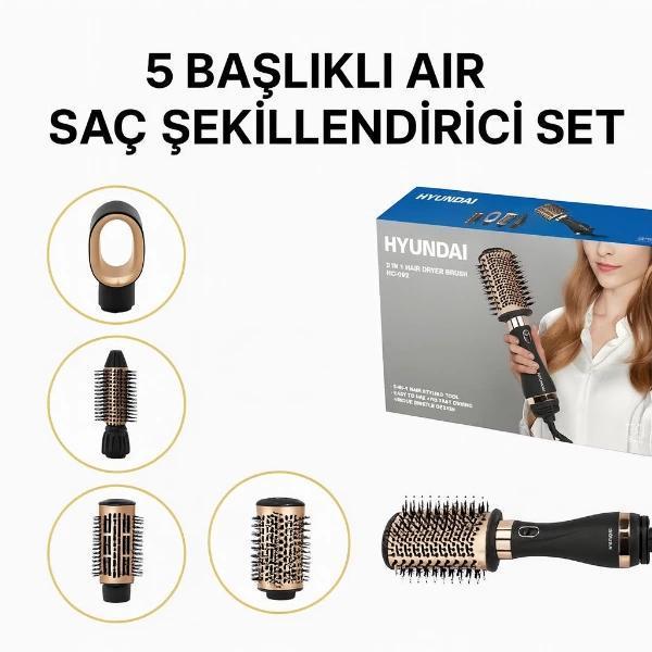 5 Başlıklı Air Saç Şekillendirici Set - Image 1