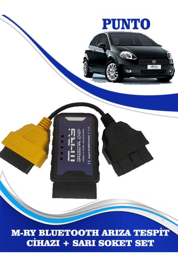 Mry Oto Aksesuar Fiat Punto Modeller İçin Uyumlu M-Ry Bluetoothlu Ariza Tespiit Cihazi + Sarı Servi Soketi - Image 1