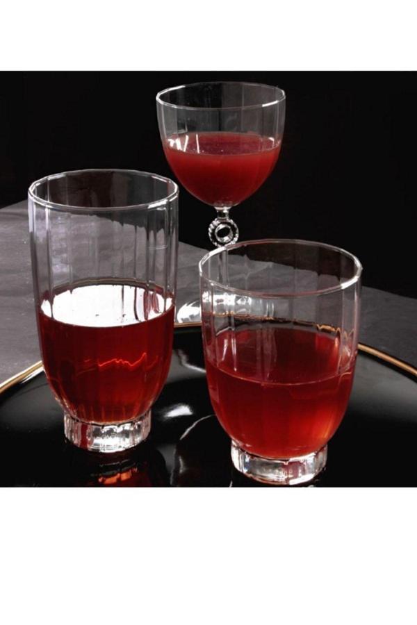 Amore Su Bardak 18'li Su Meşrubat Bardağı  Seti Takımı - Image 1