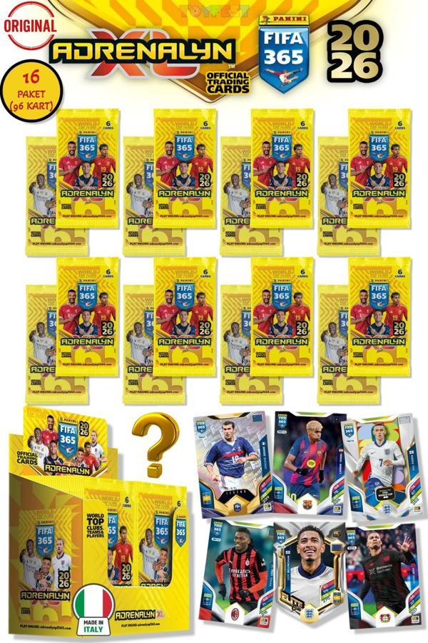 Panini Adrenalyn Fifa 365 - 2026 Official Trading Card Futbolcu Kartları - 16 PAKET (96 KART) - Image 1