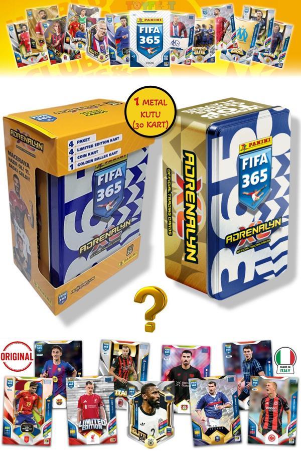 Panini Fifa 2026 Metal Kutulu Futbolcu Kartları (24 Core 4 LE 1 Coin 1 Golden Kart) - Mavi Beyaz - Image 1