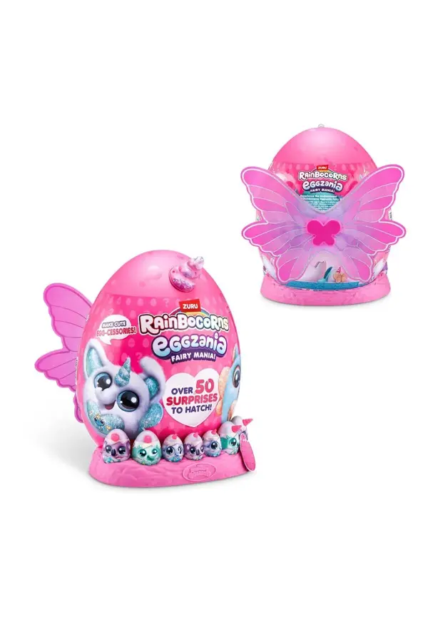 Giochi Preziosi Rainbocorns Eggzania Fairy Peluş Sürpriz Paket RAR30000 PEMBE - Image 1