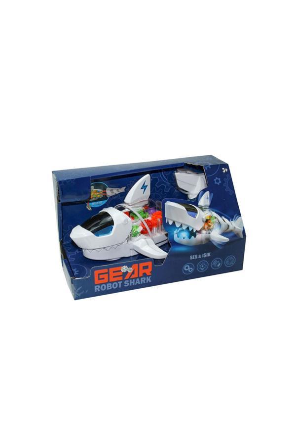 Pilli Işıklı, Müzikli ve Hareketli Robot Köpek Balığı - Image 1