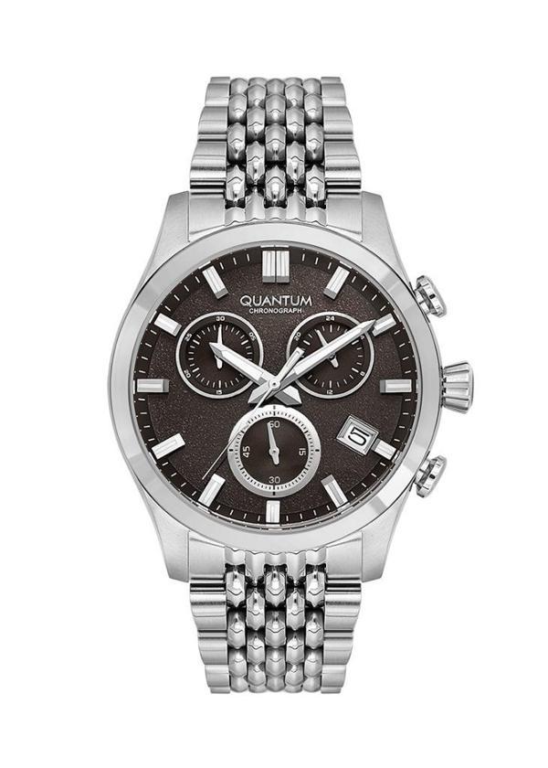 Quantum ADG1165.380 Tüm Fonksiyonları Aktif 10 ATM Suya Dayanıklı Çelik Kordonlu Metalik Renk Erkek Kol Saati - Image 1