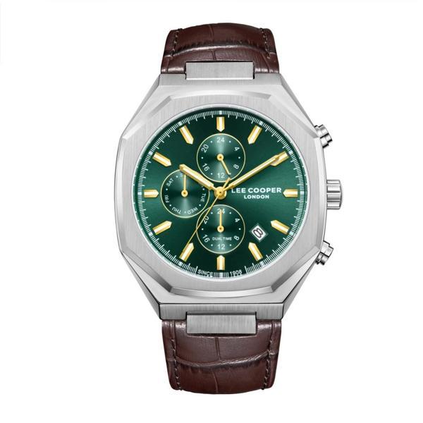 Lee Cooper LC08168.374 Tasarım Kadran Deri Kordon Metal Kasa 5 ATM Suya Dayanıklı Kahverengi Renk Erkek Kol Saati - Image 1