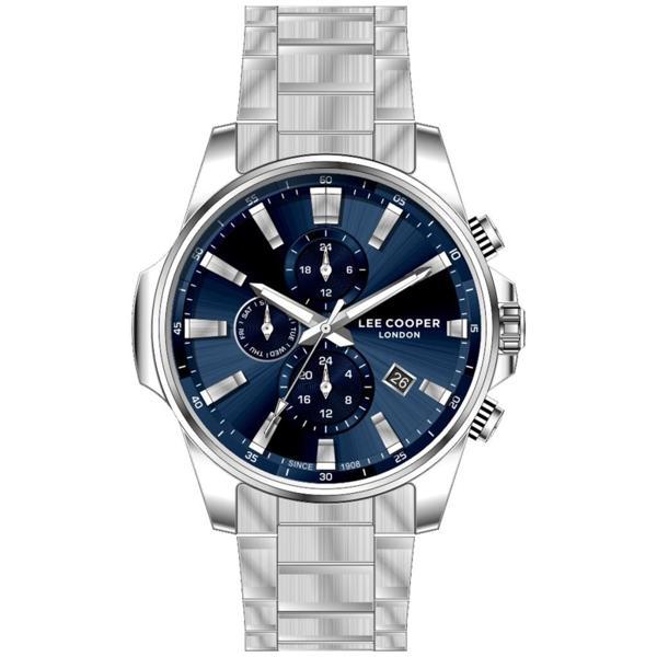 Lee Cooper LC08327.370 Tüm Fonksiyonlar Aktif Metal Kordon Metal Kasa 5 ATM Suya Dayanıklı Metalik Renk Erkek Kol Saati - Image 1