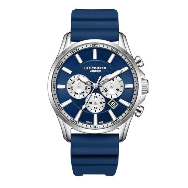 Lee Cooper LC08170.399 Silikon Kordon Metal Kasa 5 ATM Suya Dayanıklı Lacivert Renk Erkek Kol Saati - Image 1