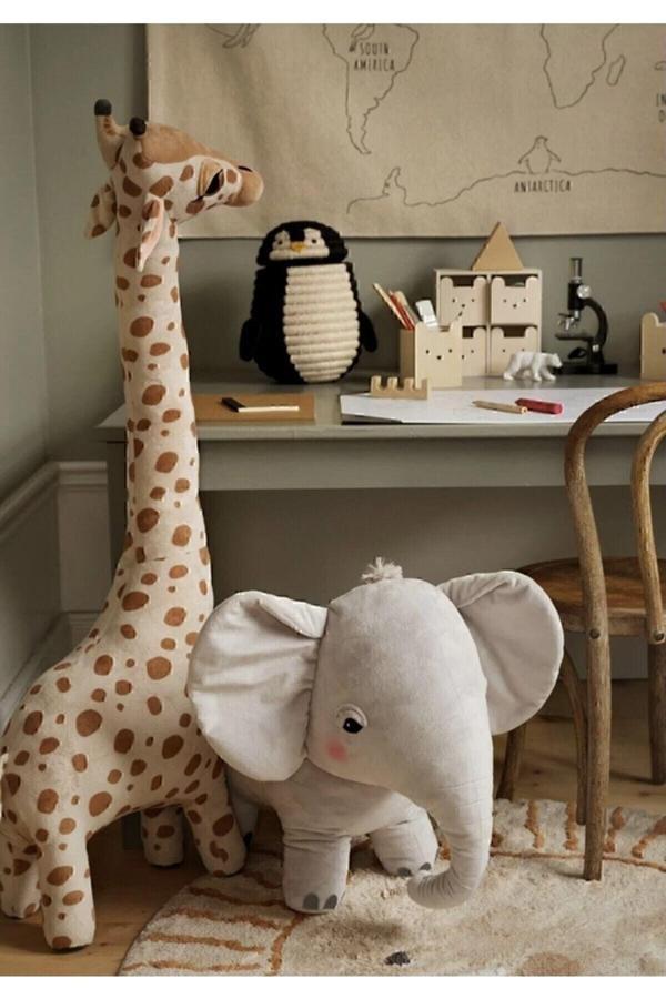 Zürafa Uyku Oyun Arkadaşım Büyük Boy 100 Cm Dekoratif Yastık - Image 1