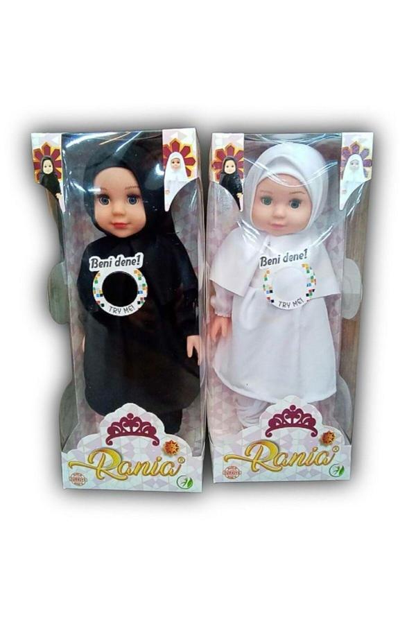 Siyah-Beyaz Tesettürlü TÜRKÇE DUA VE İLAHİ OKUYAN Sesli Rania Et Bebek - Image 1