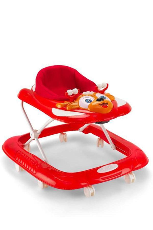 3 Kademeli Bebek Müzikli Yürüteç Dido Müzikli Bebek Yürüteç Örümcek Kırmızı - Image 1