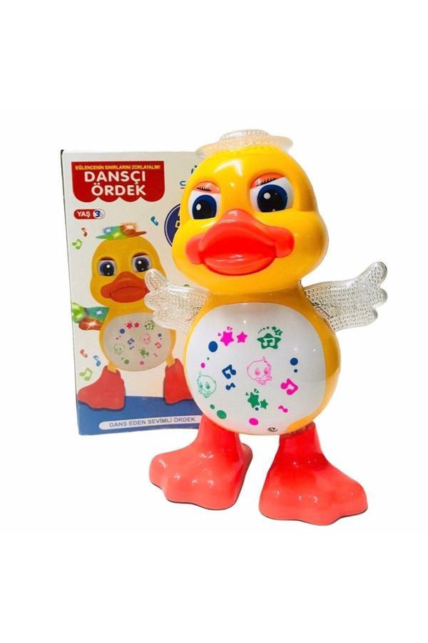 Pilli Işıklı Müzikli Dansçı Hareketli Ördek Oyuncak - Image 1