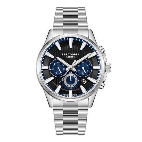 Lee Cooper LC08216.390 Tüm Fonksiyonlar Aktif Metal Kordon Metal Kasa 5 ATM Suya Dayanıklı Metalik Renk Erkek Kol Saati - Image 1