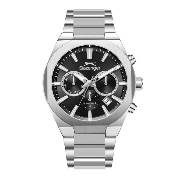 Slazenger SL.09.2540.2.01 Çelik Kordon Çelik Kasa 10 ATM Suya Dayanıklı Metalik Renk Erkek Kol Saati - Image 1