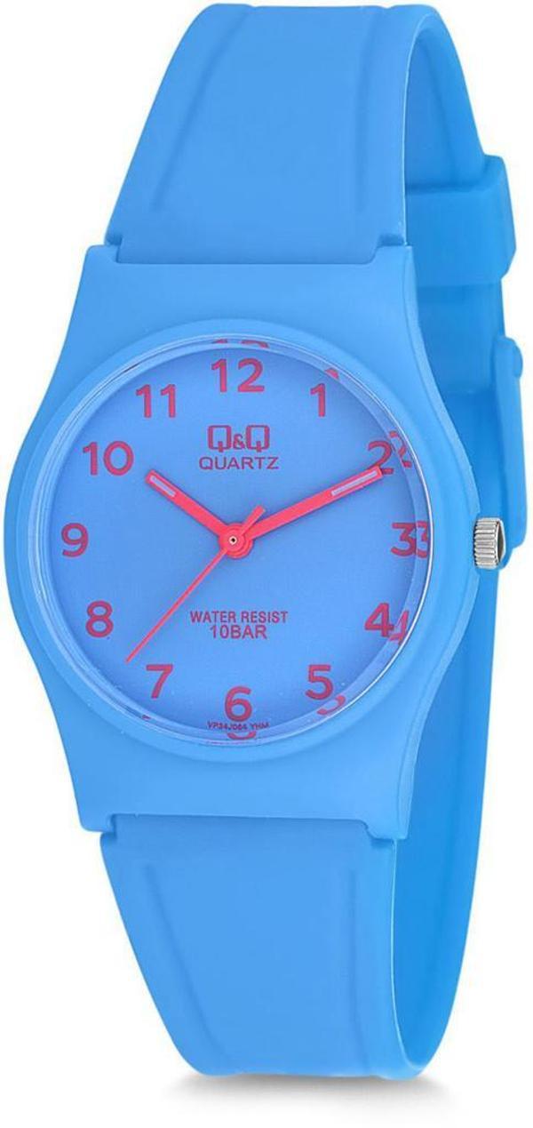 QQ VP34J064Y Plastik Kordon 10 Bar Su Geçirmezlik Mavi Çocuk Kol Saati - Image 1