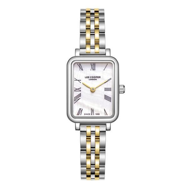 Lee Cooper LC08232.220 Dikdörtgen Kasa Romen Rakamlı 3 Atm Suya Dayanıklı Metalik-Altın Renk Kadın Kol Saati - Image 1