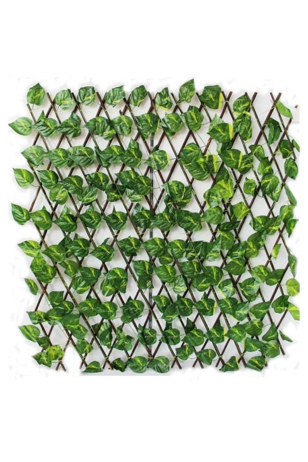 Açılır Kapanır Akordiyon Dekoratif Yapay Sarmaşık Balkon Teras Bahçe Çiti Çit Ofis Dekor Paravanı - Image 1