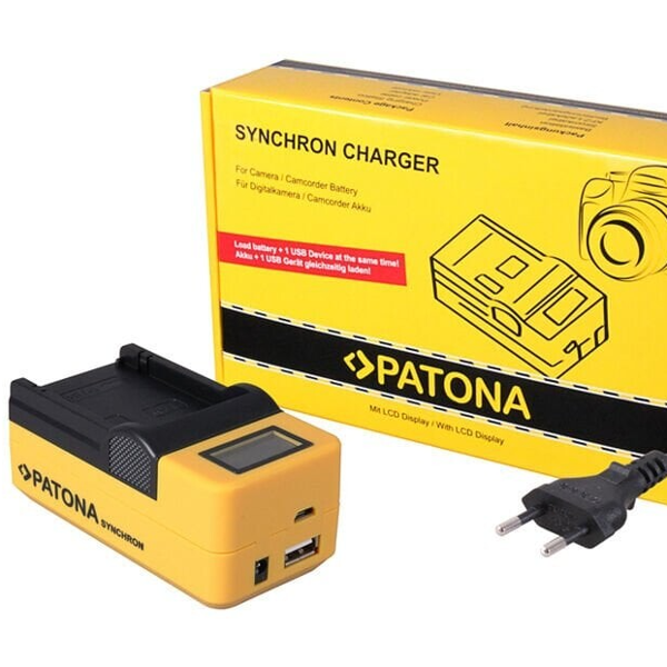 Patona Senkron Canon LP-E8 LCD Ekranlı USB Şarj Cihazı - Image 1