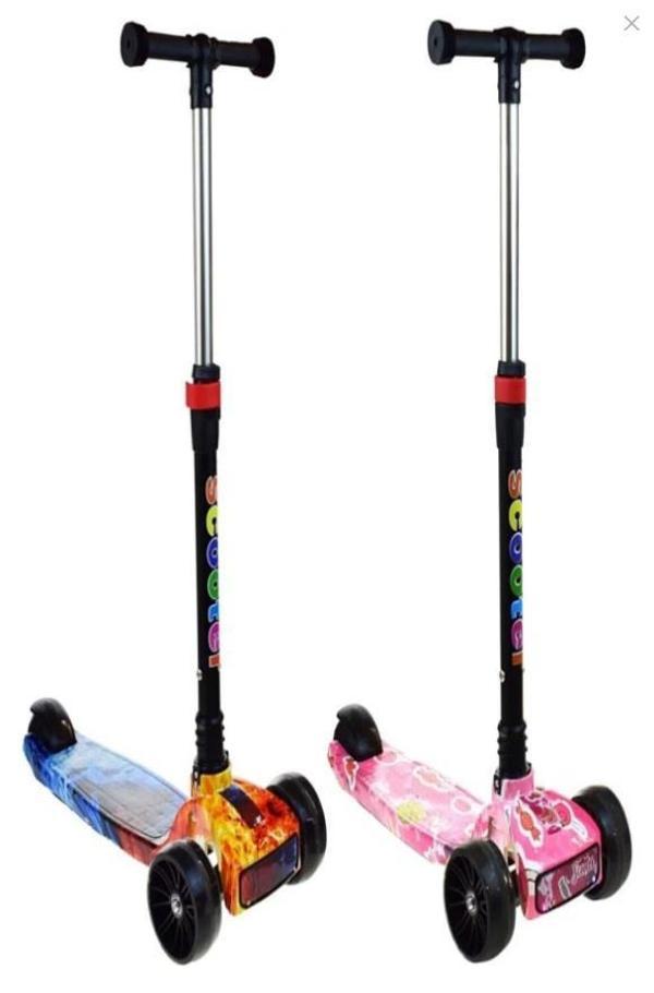 RENKLİ IŞIKLI MÜZİKLİ SESLİ ÇOCUK SCOOTER - Image 1