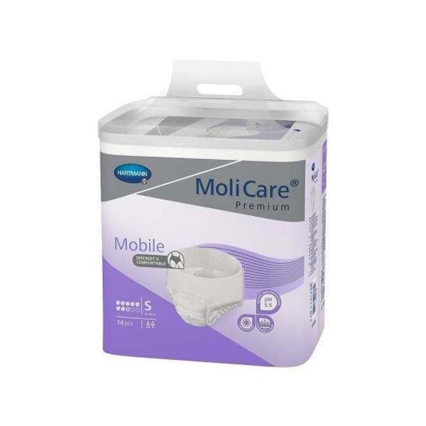 MOLİCARE 8 DAMLA KÜLOT BEZ KÜÇÜK BOY SMALL 14 LÜ*4 PAKET - Image 1