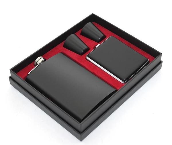 Paslanmaz Çelik 2 Shot Bardak Ve  Tabakalı Matara Seti Alk2670 - Image 1