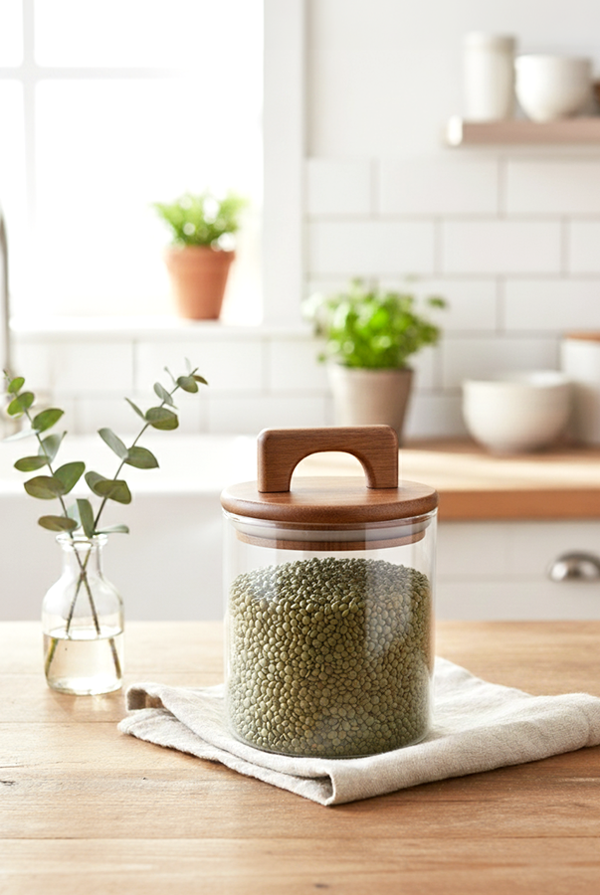 Deny Akasya Kapaklı Saklama Kabı 850ml - Image 1