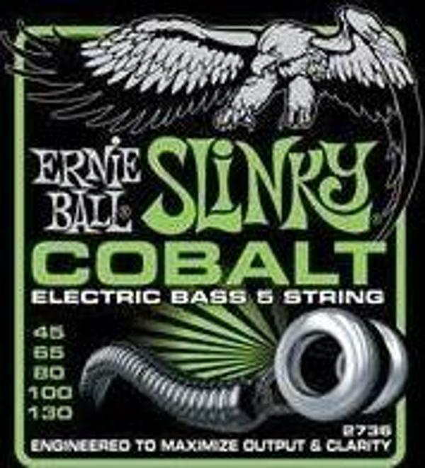 Ernie Ball P02736 45-130 Cobalt Bas Gitar Teli (5) - Image 1