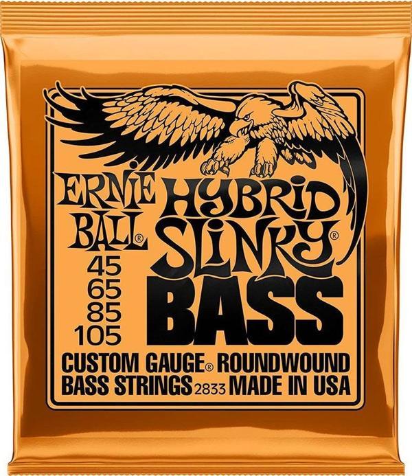 Ernie Ball P02833 Hybrid Slinky Nickel 45-105 (4 Telli) Bas Gitar Teli - Image 1