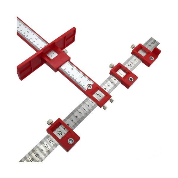 Rox Wood Alüm.+ ABS Delik Delme Merkezleme Cetveli - Image 1