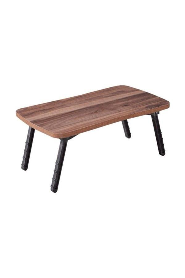 Ceviz Laptop Sehpa Çalışma Kahvaltı Masası - Image 1
