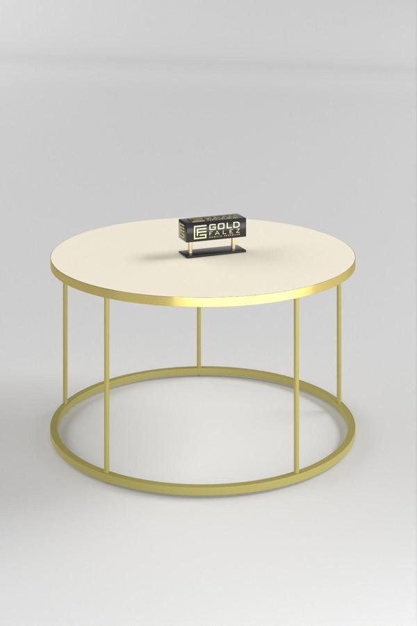 ORTA SEHPA TERRA LÜX GOLD KREM - Image 1