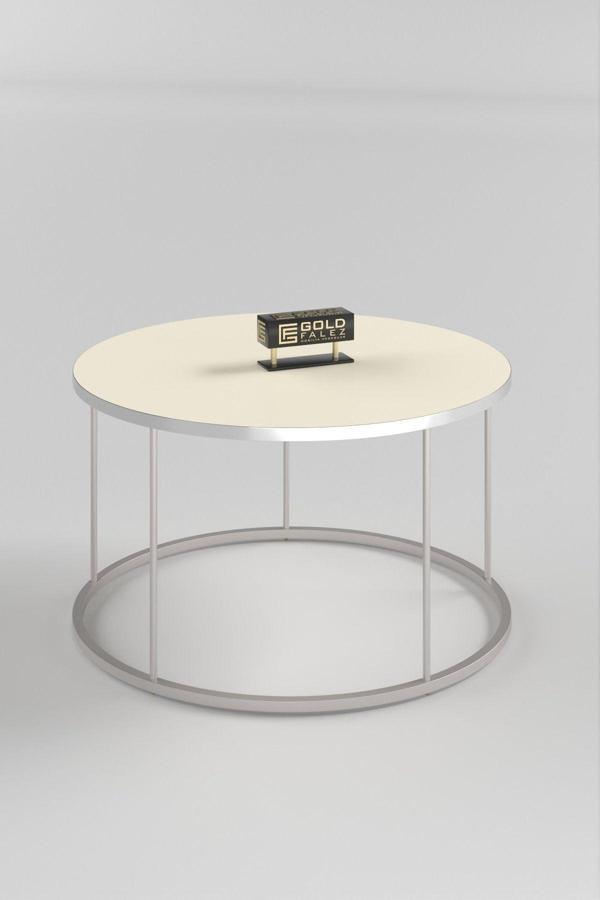 Orta Sehpa Terra Lüx Gümüş Krem - Image 1