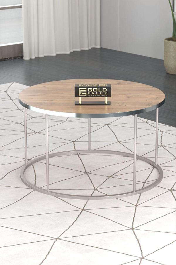 ORTA SEHPA TERRA LÜX GÜMÜŞ CEVİZ - Image 1