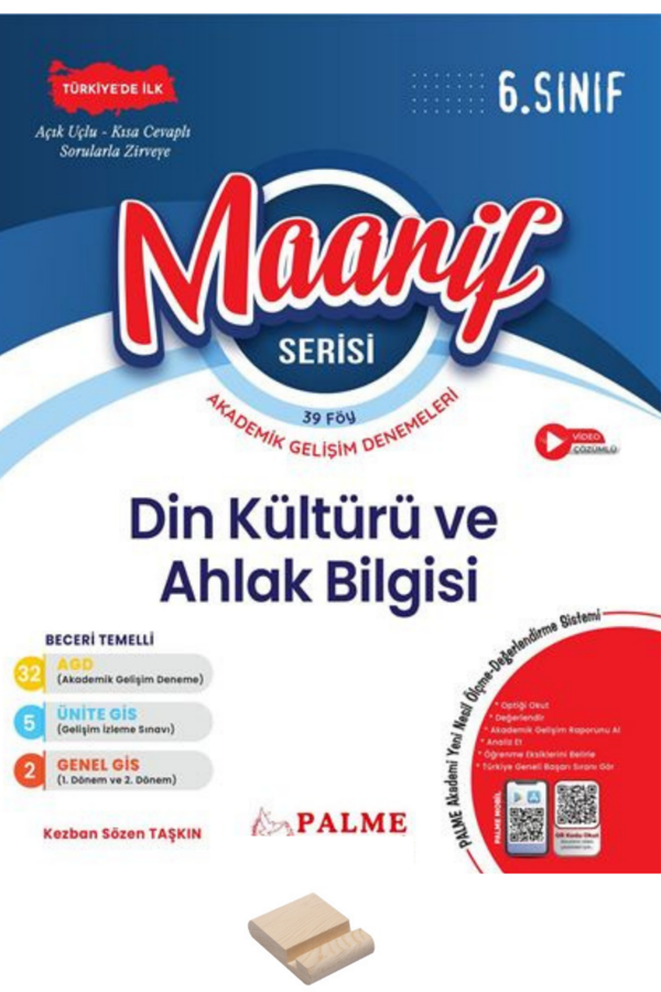6. Sınıf Maarif Serisi Din Kültürü Akademik Gelişim Denemeleri + Telefon Standı - Palme Yayınları - Image 1