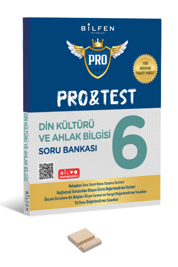 6. Sınıf Pro&Test Din Kültürü Soru Bankası + Telefon Standı - Bilfen Yayınları - Image 1
